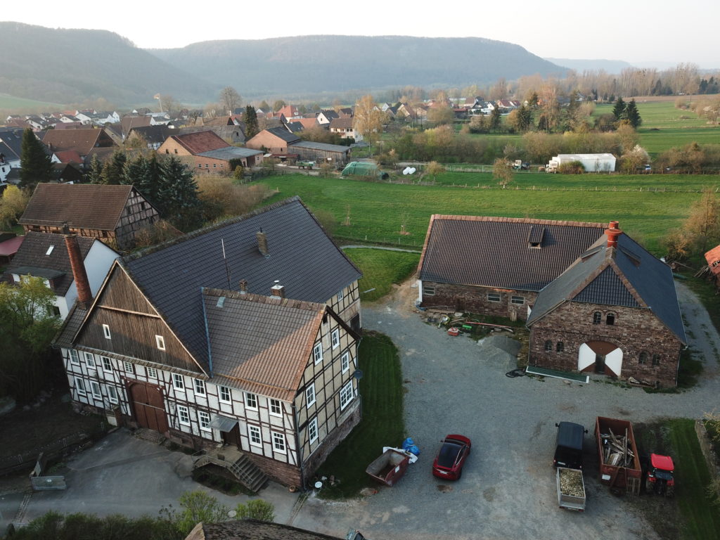 The Fachwerk House and old pig stable